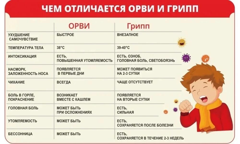 Что такое грипп б у ребенка. Симптомы орви у детей 12. разница между гриппом и орви у детей. симптомы гриппа и орви у детей.