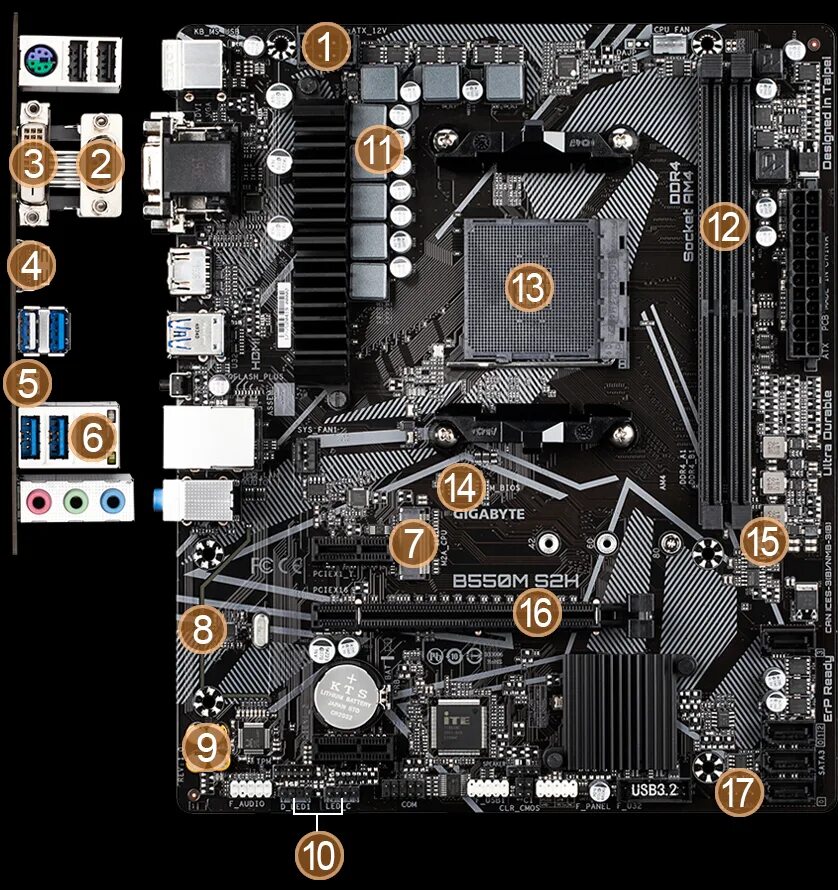 DS3H-GIGABYTE B450M WiFi AM4 AMD B450 SATA 6Gb/s 889523017524 eBay