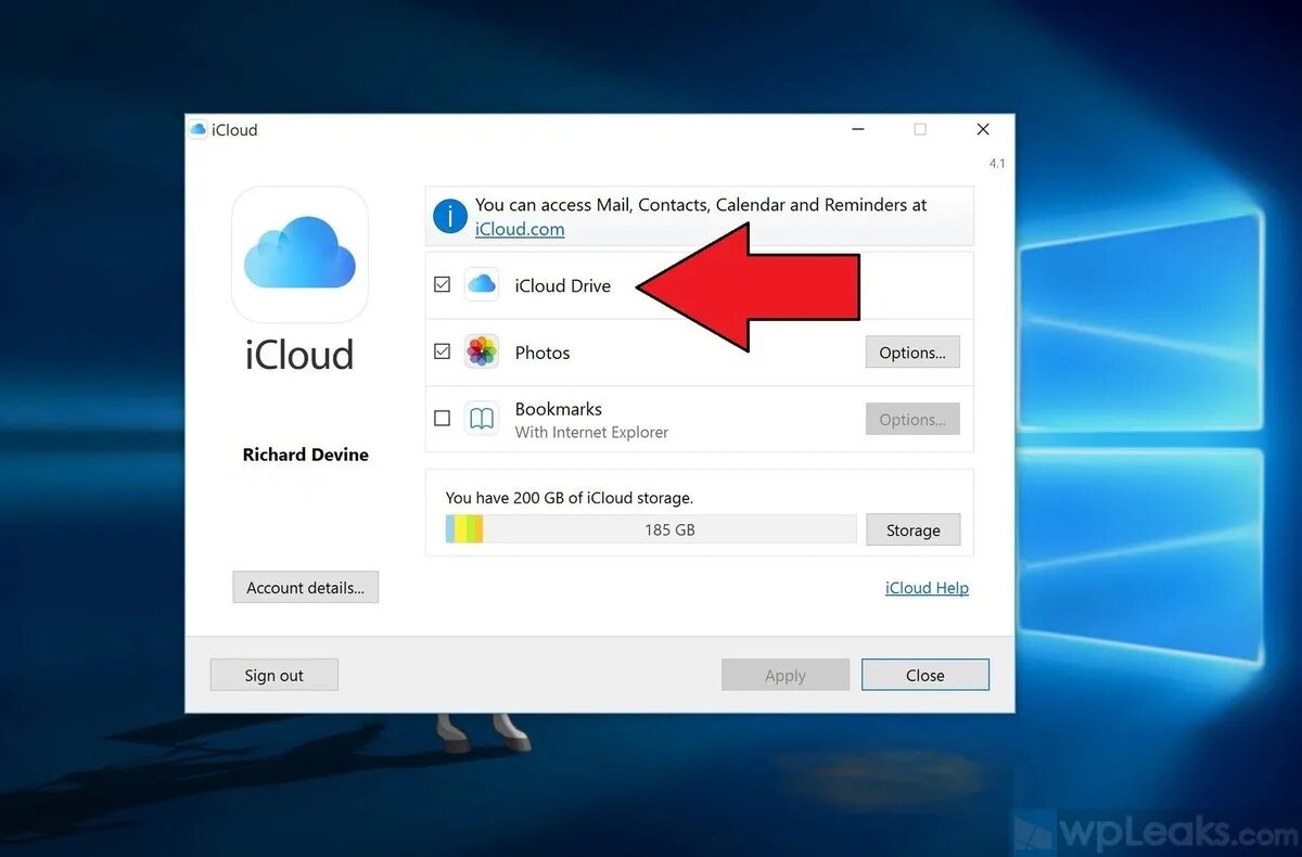 Облако windows 10. ICLOUD для Windows. ICLOUD Drive для Windows. ICLOUD приложение для Windows. Приложение айклауд на компьютер.