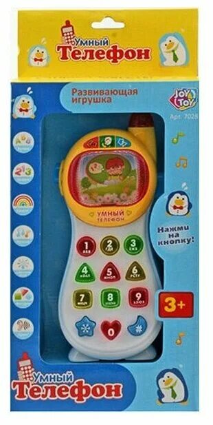 Развивающая игрушка "умный телефон" (а848-н33003). Умный телефон Joy Toy. 7028 Умный телефон. Умный телефон Joy Toy 0101ru.