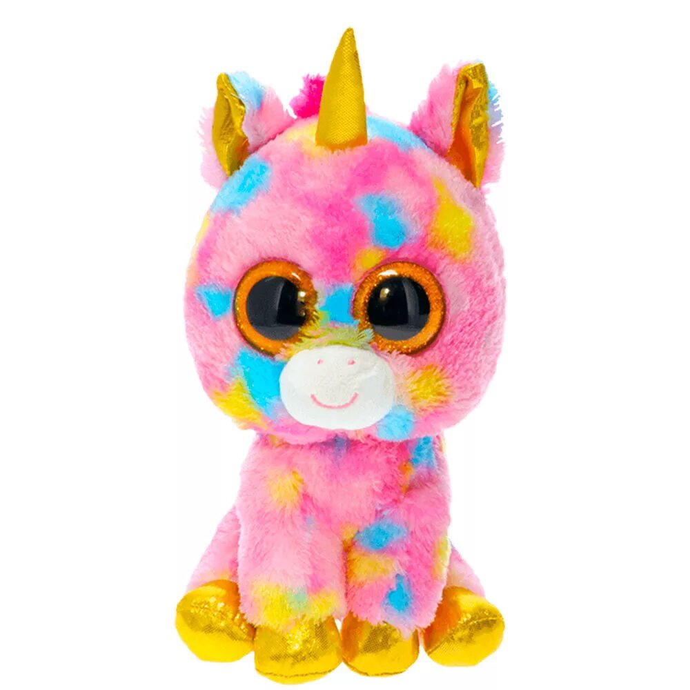 Ty Beanie Boo's Единорог Fantasia. Beanie Boos Единорог Fantasia 33 см. Мягкая игрушка ty Единорог Fantasia. 37041 Мягкая игрушка ty фантазия, Единорог многоцветный, 25 см. Включи глазастик