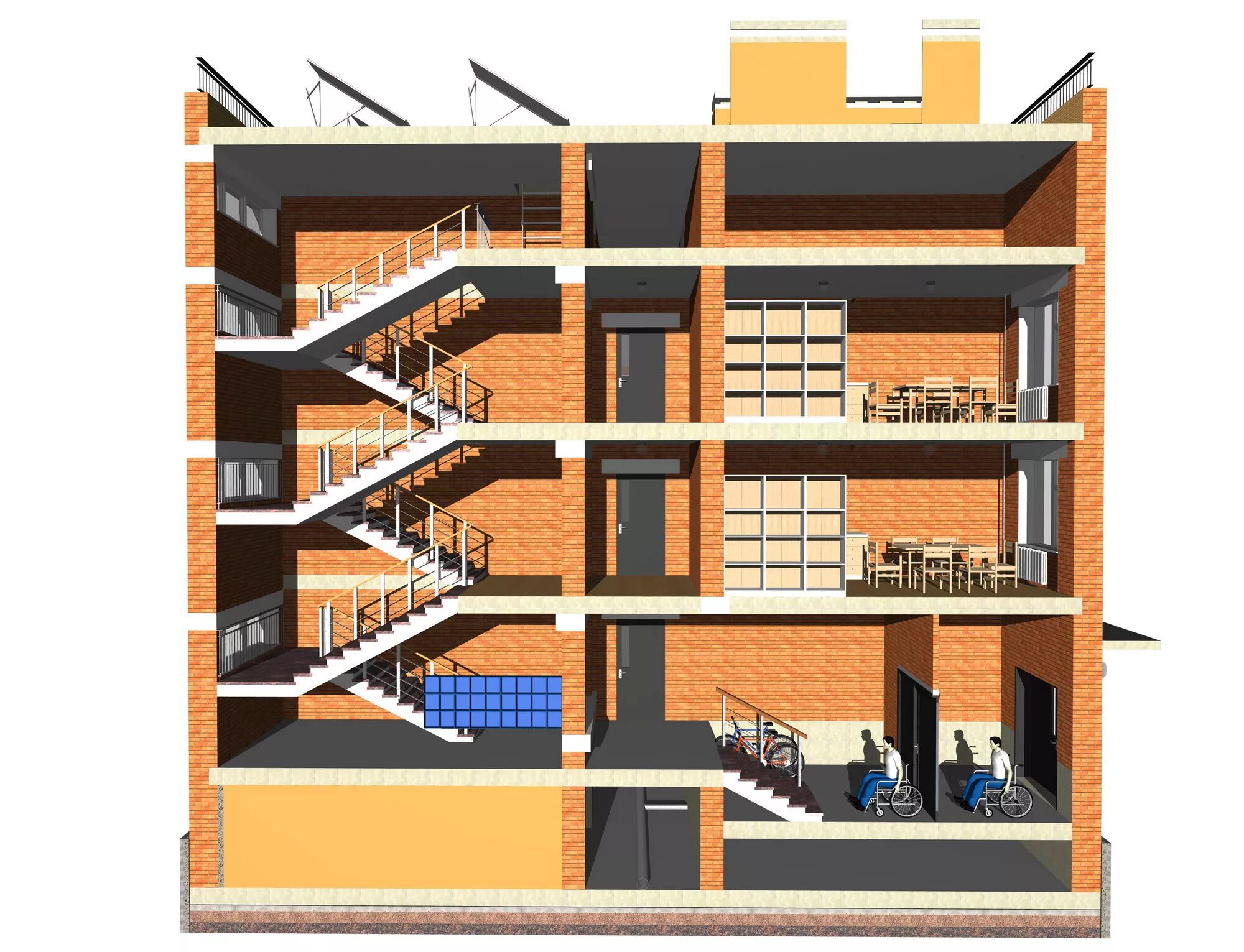 Магазины расположенные на 2 этажах