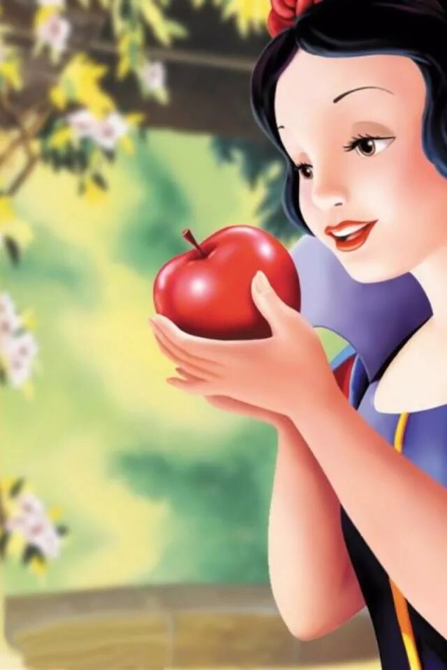 Подарил белоснежке ягоды. Белоснежка с яблоком. Белоснежка Дисней яблоко. Белоснежка на аву. Белоснежка откусила яблоко.