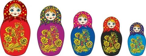 Матрешки разных размеров