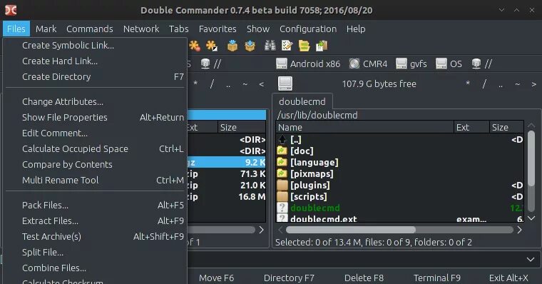 Интерфейс double commander. Double commander терминал. Аналоги тотал коммандер. Интерфейс программы фри командер. Double commander темная тема.