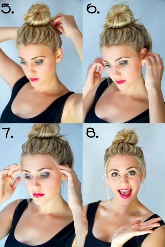How To Make A Bow Bun - So Cute! Hair styles, Hair inspiration, Easy hairstyles