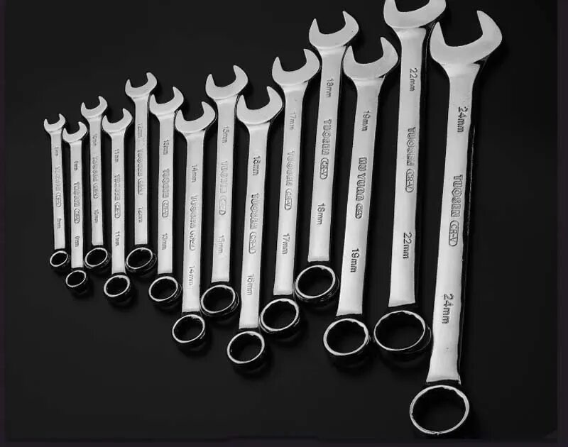 Длина гаечных ключей. М12 размер гаечного ключа. Размерная линейка рожковых ключей. Рожковые ключи размеры таблица. Набор гаечных ключей stayer 27035-h12.