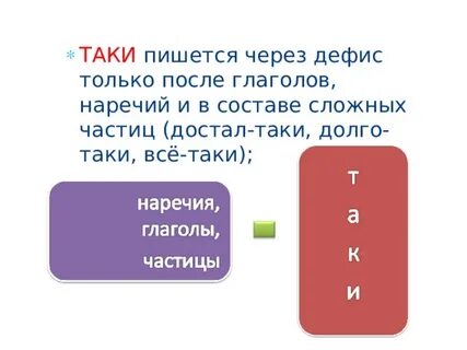 Достаточно таки как пишется