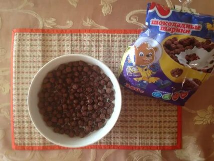 Шарики с молоком на завтрак