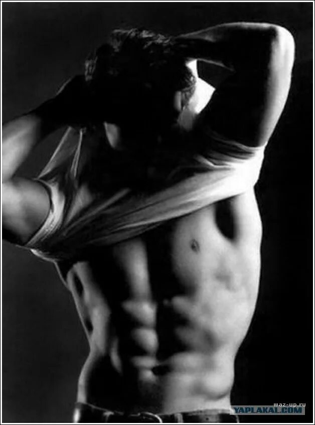 накаченный торс.