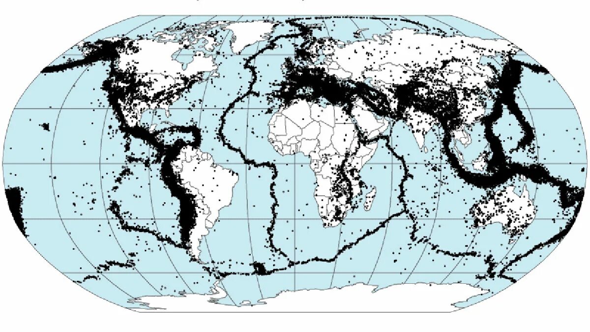 В какой части материка часто происходят землетрясения. Сейсмические пояса земли на карте. Карта сейсмических зон земли. Зоны землетрясений. Сейсмические пояса земли на контурной карте.