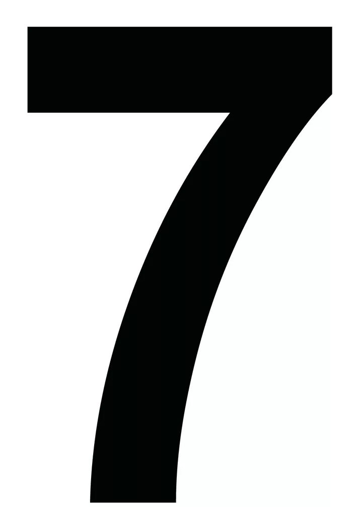 Изображение числа 7