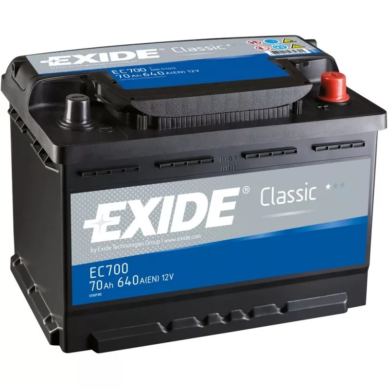 Купить аккумулятор производств. Exide Classic ec700. Eb704 Exide. Аккумулятор Exide 70ah. Exide аккумулятор 70 Ач.