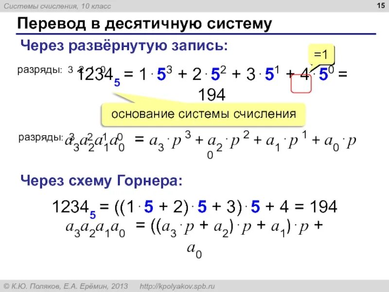 Схема горнера Информатика. Схема горнера системы счисления. Схема горнера для представления чисел. Схема горнера это системы исчисления. Шестеричное число в десятичную