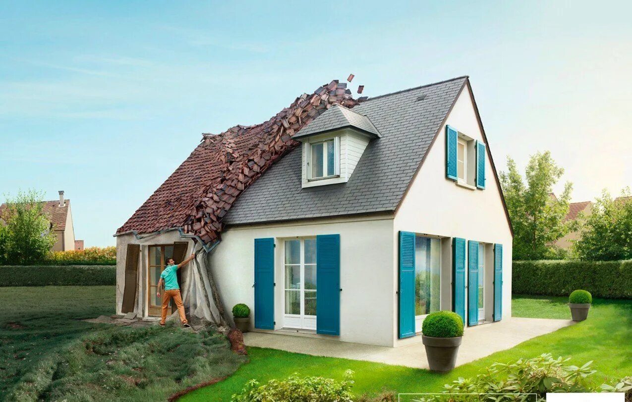 Надежный дом. Европейский дом. Сюрреалистическая архитектура филипа дюжардена. Квадратная вывеска на фасаде. Креативные названия домов.