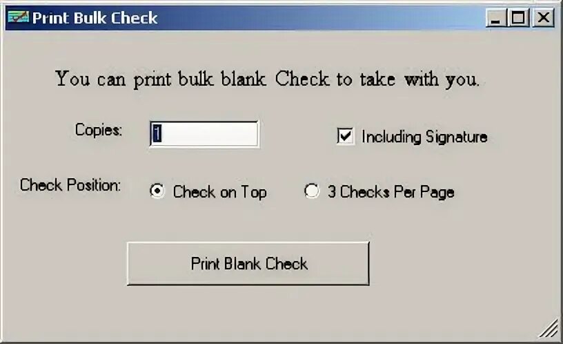 Add check. Add check