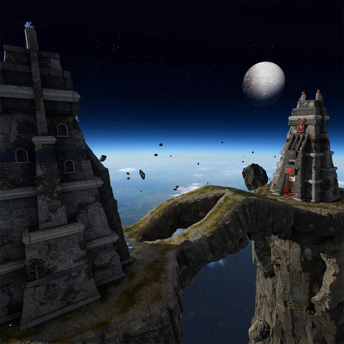 Universal unreal. Две башни анреал турнамент. unreal tournament 1999. unreal tournament карта с двумя башнями. unreal tournament две башни в космосе.