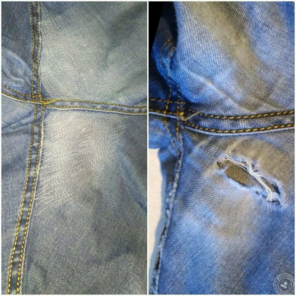 мелкий ремонт одежды до и после. штопка джинсов на швейной машинке. перекрой платья. виды ремонта одежды. обновление одежды с перекроем.