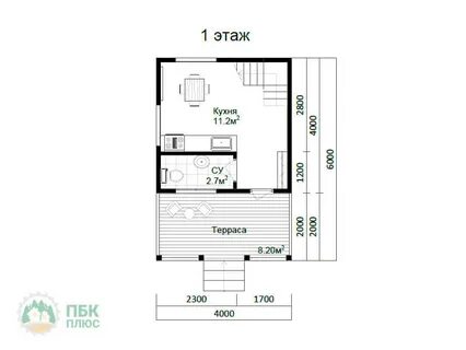 Каркасный дом 6 на 4 проект