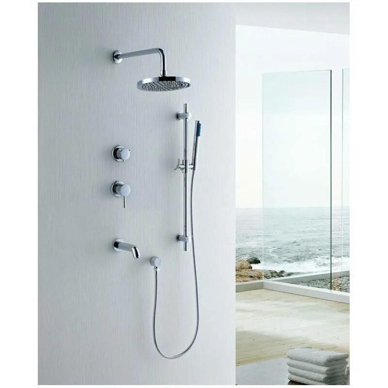Встраиваемая душевая система фото Душевая система GROHE RainShower Smartactive Cube 34706000 купить в по цене в