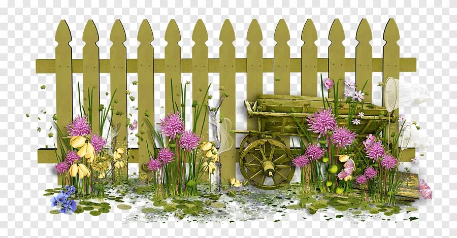 Сад пнг. Заборчик с цветами. Сказочный забор. Сказочный заборчик. Заборчик с цветочками.