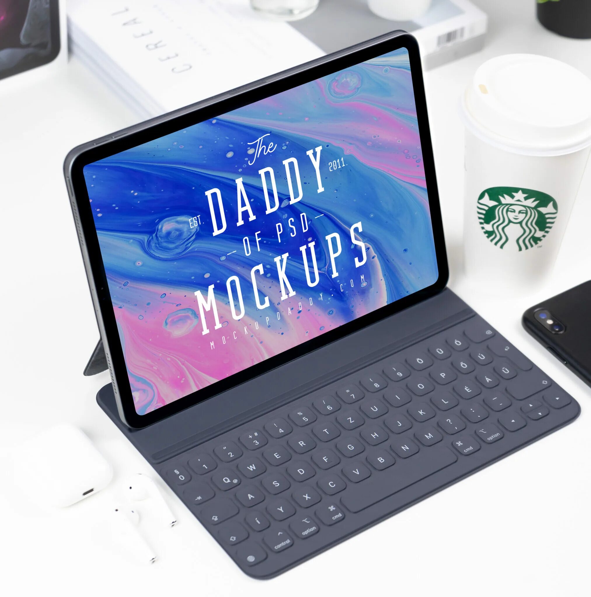 Hyper os pad. Ipad pro with keyboard. чехол на айпад 11 с клавиатурой. айпад про с клавиатурой мокап. мокап клавиатуры.