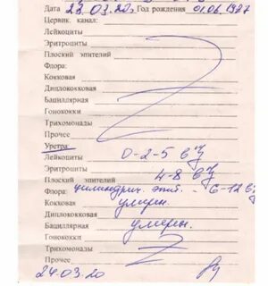 Соскоб лейкоцитов