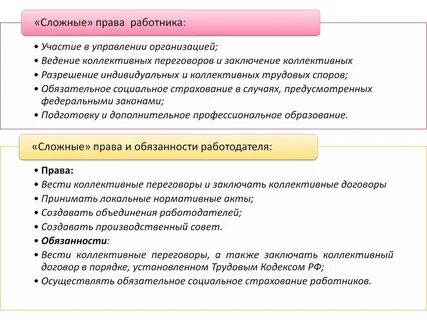 ?"Complex" rights and obligations of employee and employer ? ? Guys, here you ca