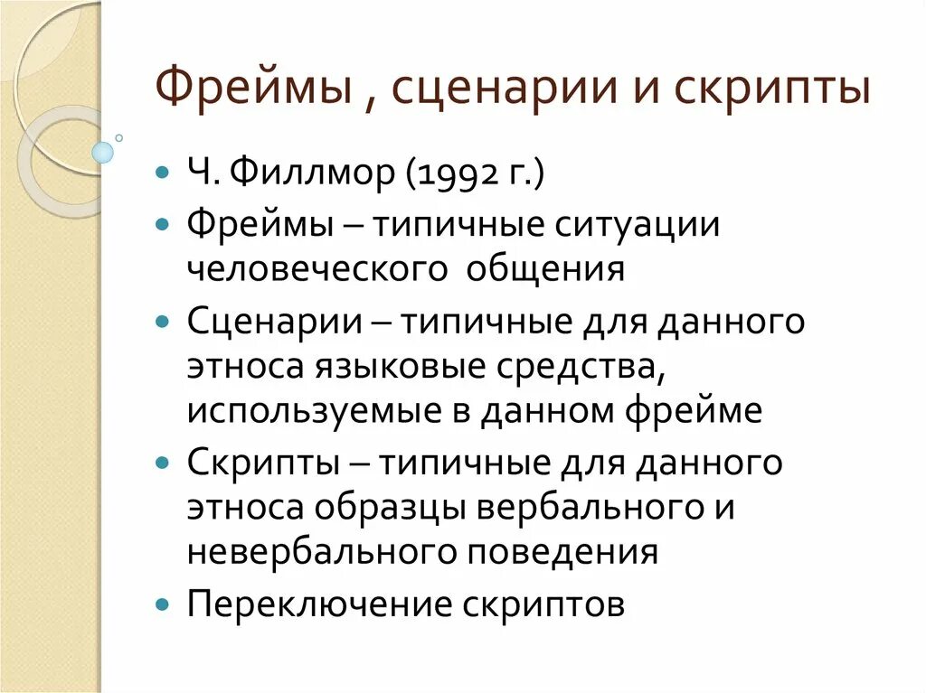 Тип фрейма