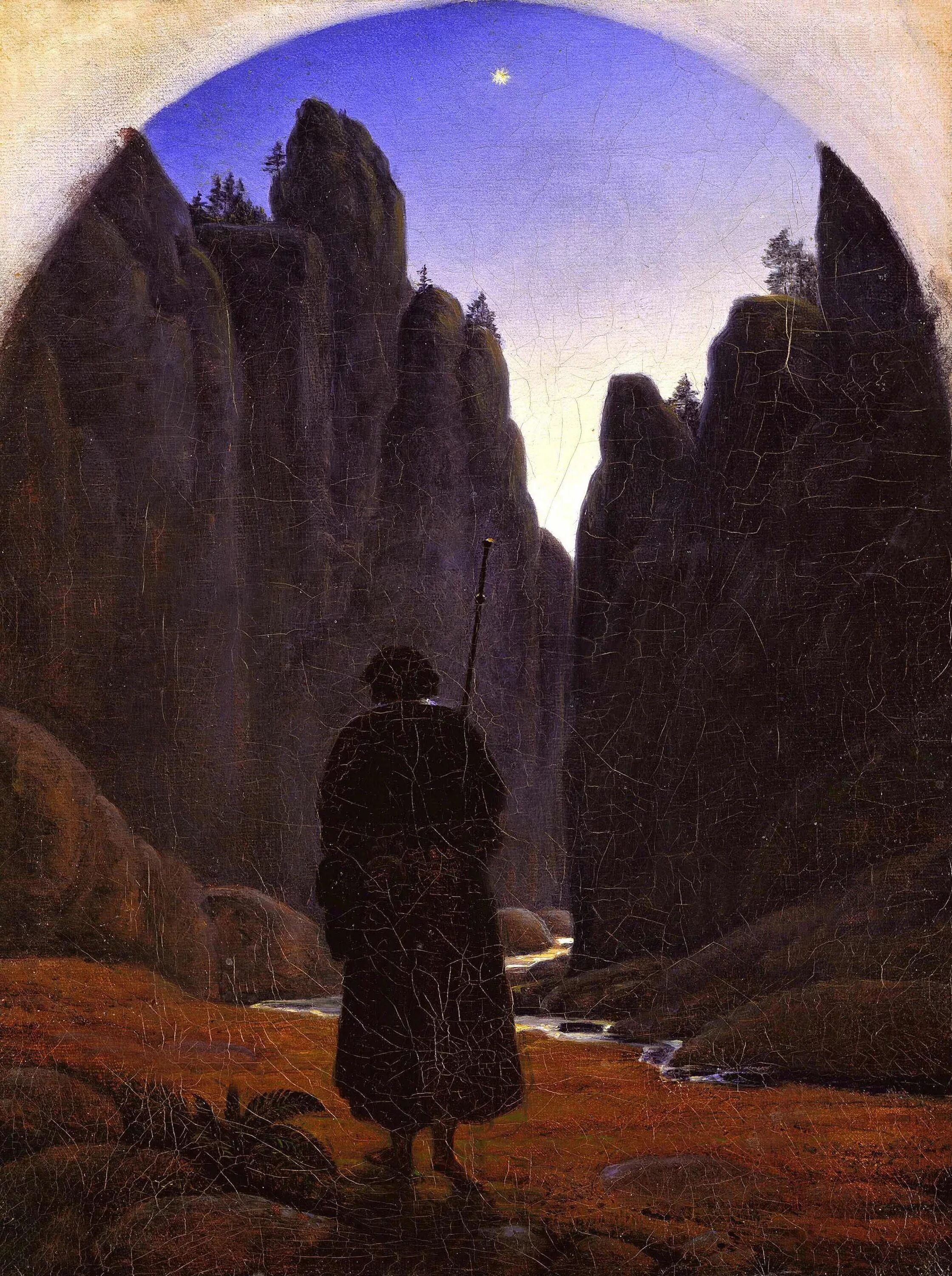 Пилигрим паломническая. Carl Gustav Carus (1789-1869).