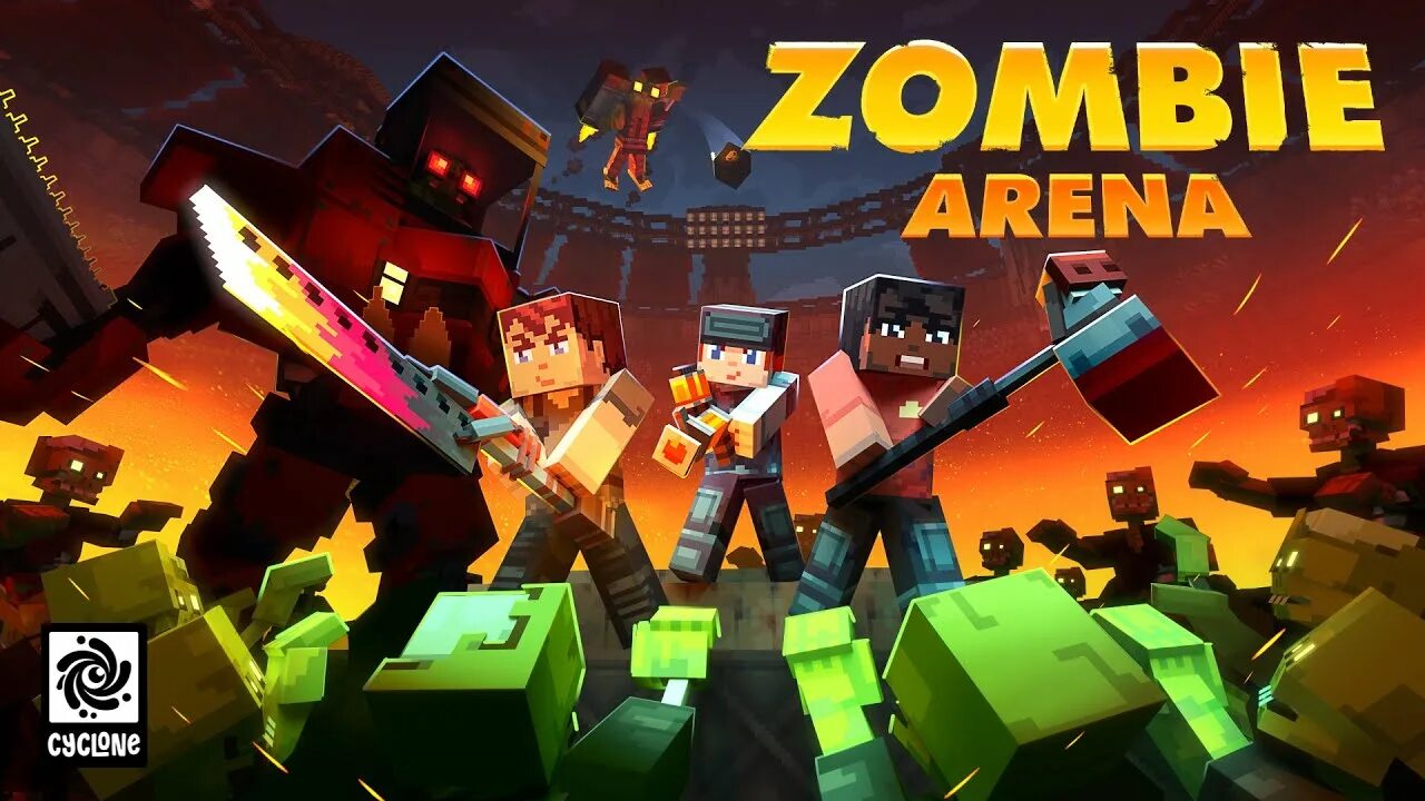 Игра зомби арена. Zombie Arena. Мини игра Арена зомби. Райм зомби арену майнкрафт.