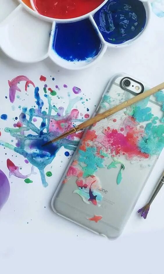 Рисунок на чехол красками. Краска для телефона. чехол краски. красивый чехол красками. идеи для чехла красками.