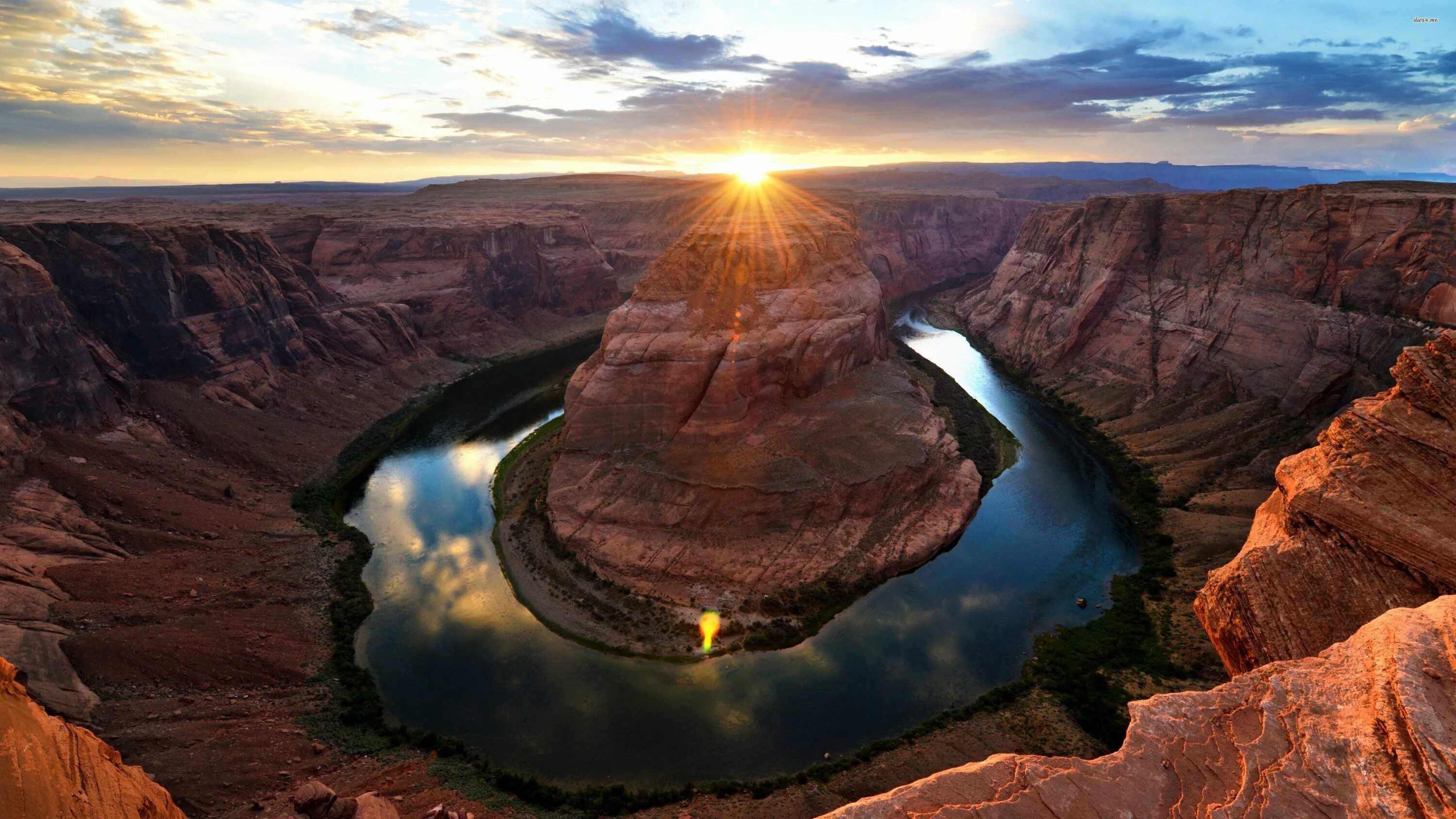 Horseshoe Bend каньон. Хорсшу-Бенд. Гранд каньон «восьмое чудо света».. Плато Путорана. 3840x2160