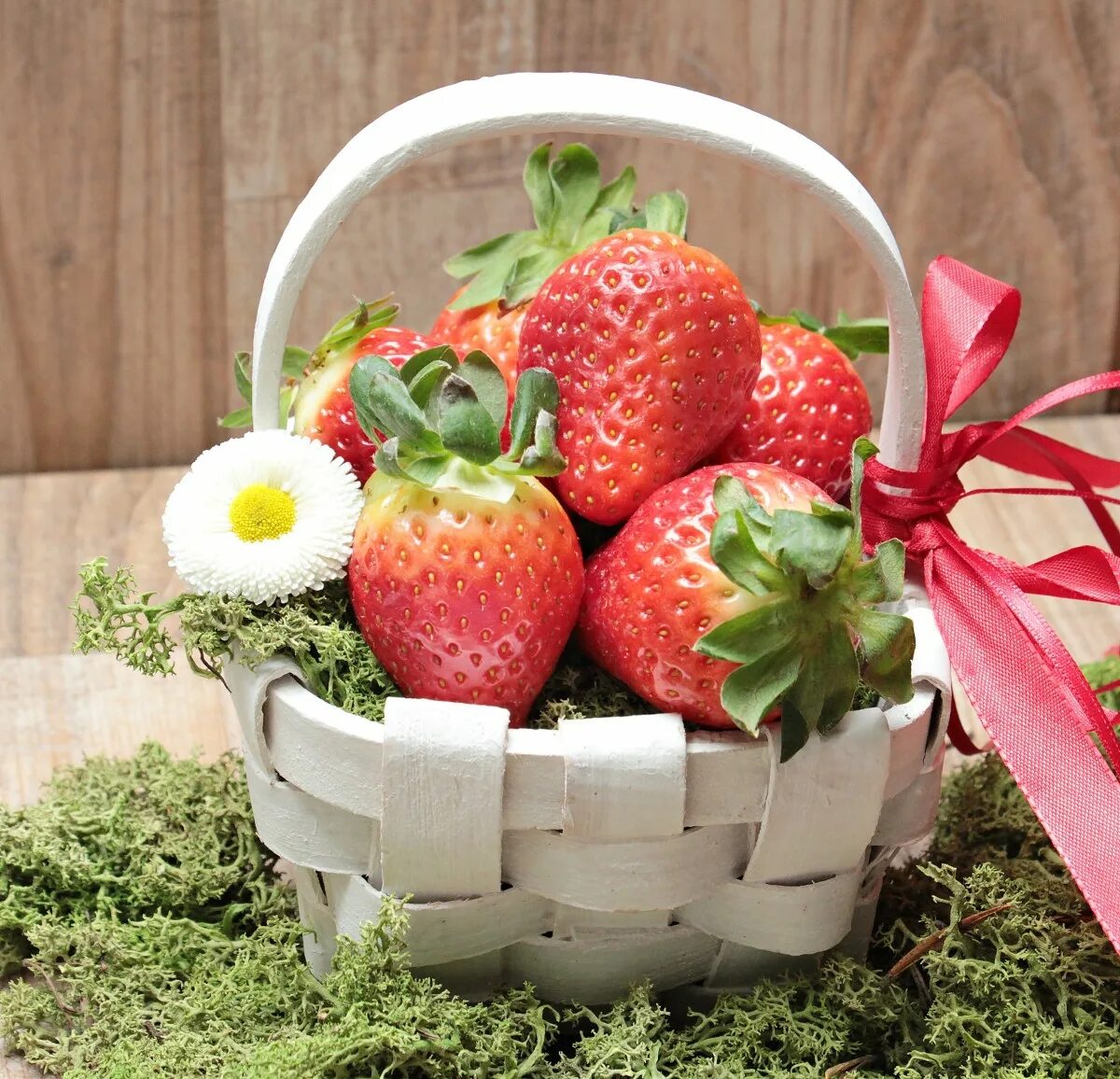 Strawberry flowers
