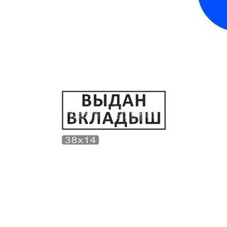 Выдан вкладыш