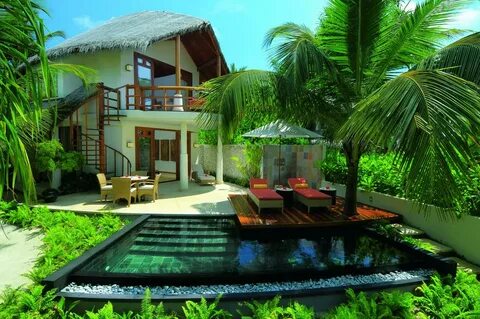 Constance Halaveli. Информация об отеле на карте. Описание, фото пляжа, номеров.