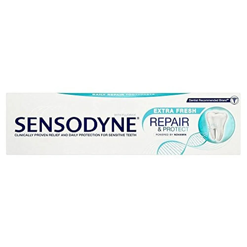 Паста сенсодин купить. Sensodyne sensitive Extra Frisch 75ml. Сенсодин 8 в 1. Sensodyne Repair & protect. Зубная паста Сенсодин линейка.