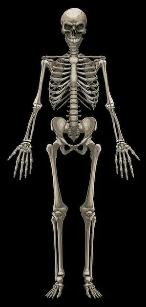 Скелет. Скелет человека. Кости человека. Ширококостный скелет.