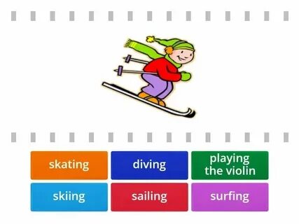 Ski play dive sail