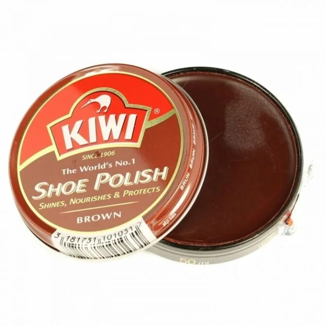 Крем для обуви Kiwi Shoe Polish (коричневый) 50мл. Крем для обуви Kiwi Shoe Polish (черный) 50мл. Крем для обуви Kiwi черный 50мл. Крем для обуви Kiwi (шайба 50 мл) чёрный /12/144,.