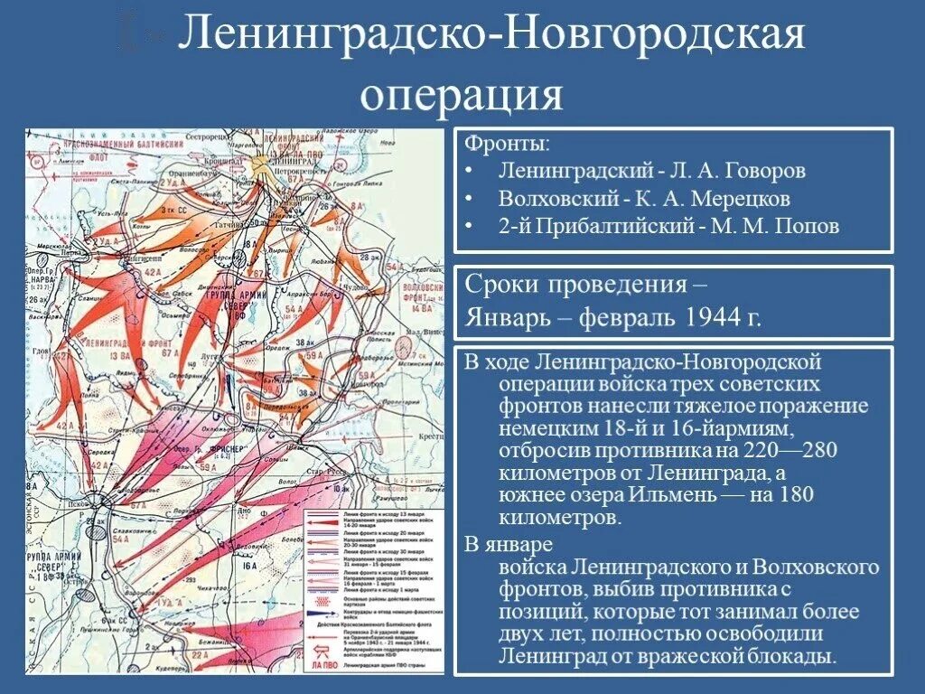 Говоров какой фронт. Ленинградско-Новгородская операция (январь-февраль 1944 г.). Ленинградская Новгородская операция 1 сталинский удар. Ленинградско-Новгородская операция 1944 командующие.