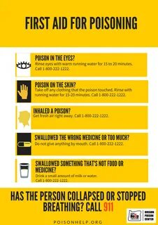 Poisoning first aid