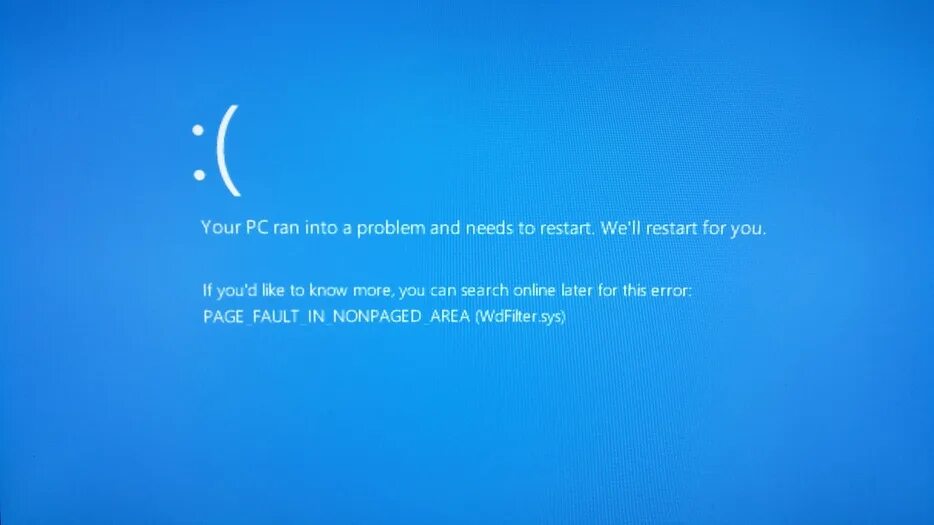 BSOD win 7. Ошибка Page Fault in NONPAGED area. Fat file System синий экран. Код остановки System thread exception not Handled. System thread exception not handled что делать