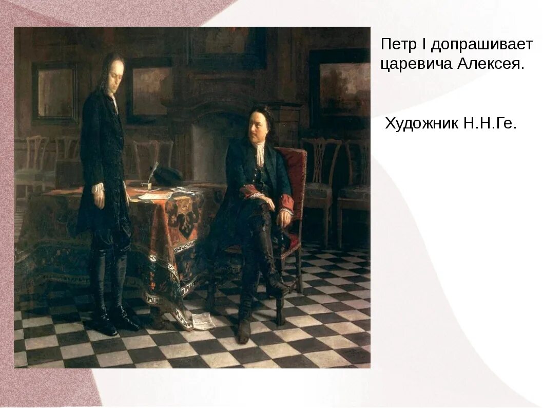 Выступление против реформ дело царевича алексея итог. Дело царевича алексея.
