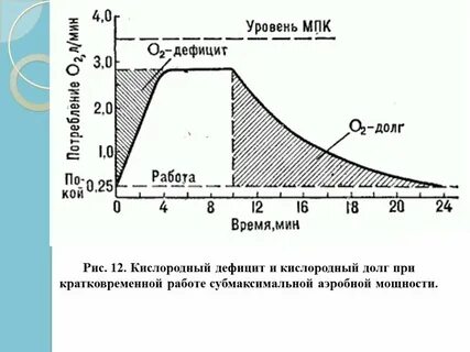 Высокий уровень максимального потребления кислорода