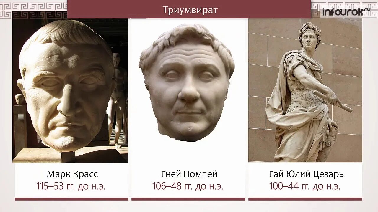 Триумвират в риме. Красс и помпей триумвират.