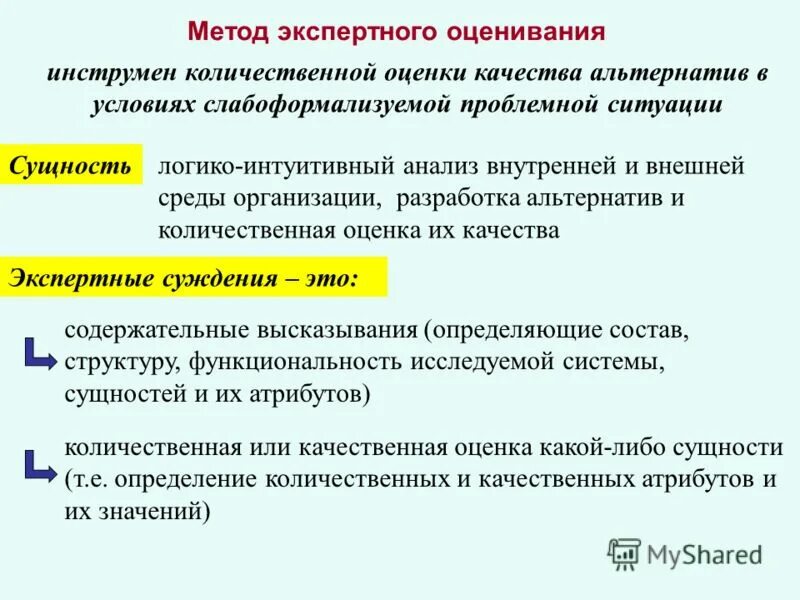 Интуитивный анализ. Экспертные методы принятия решений. Метод экспертных оценок. Методы экспертных оценок управленческих решений. Экспертные методы при принятии управленческих решений.