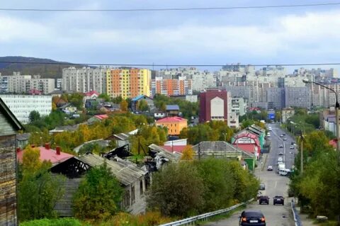 Мурманск дома и улицы