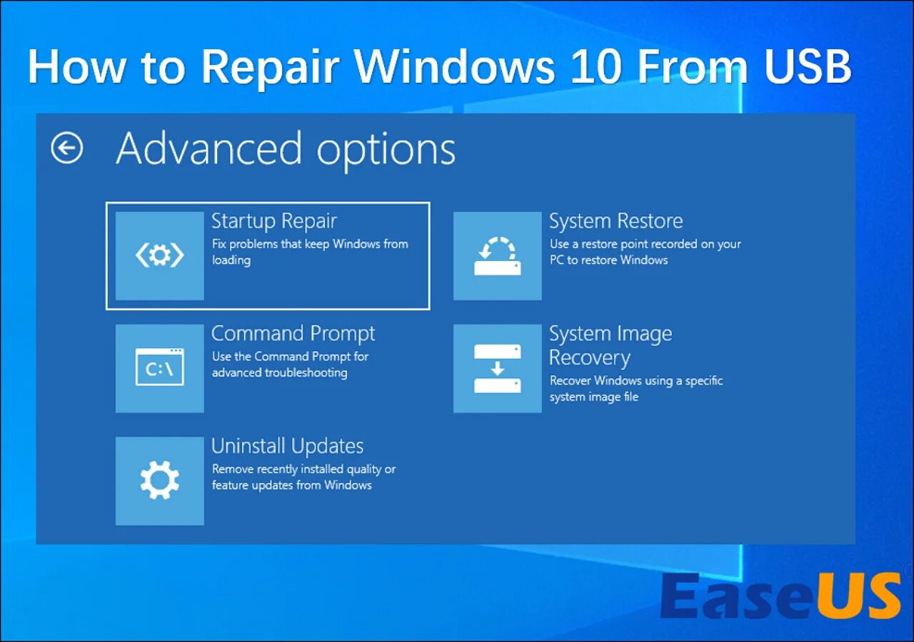 Usb восстановление windows 10. Установочная флешка windows 10. Дополнительные параметры системы. Recovery windows. Параметры запуска windows 10.