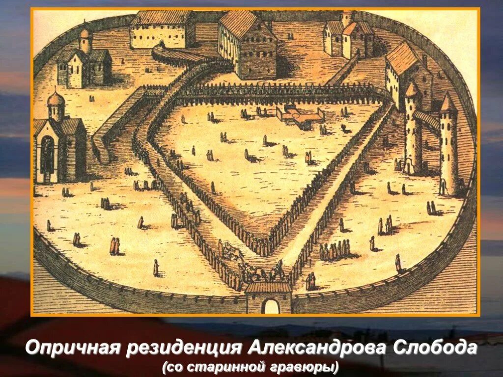 Александровская Слобода опричнина. Александровская Слобода 1565 год.